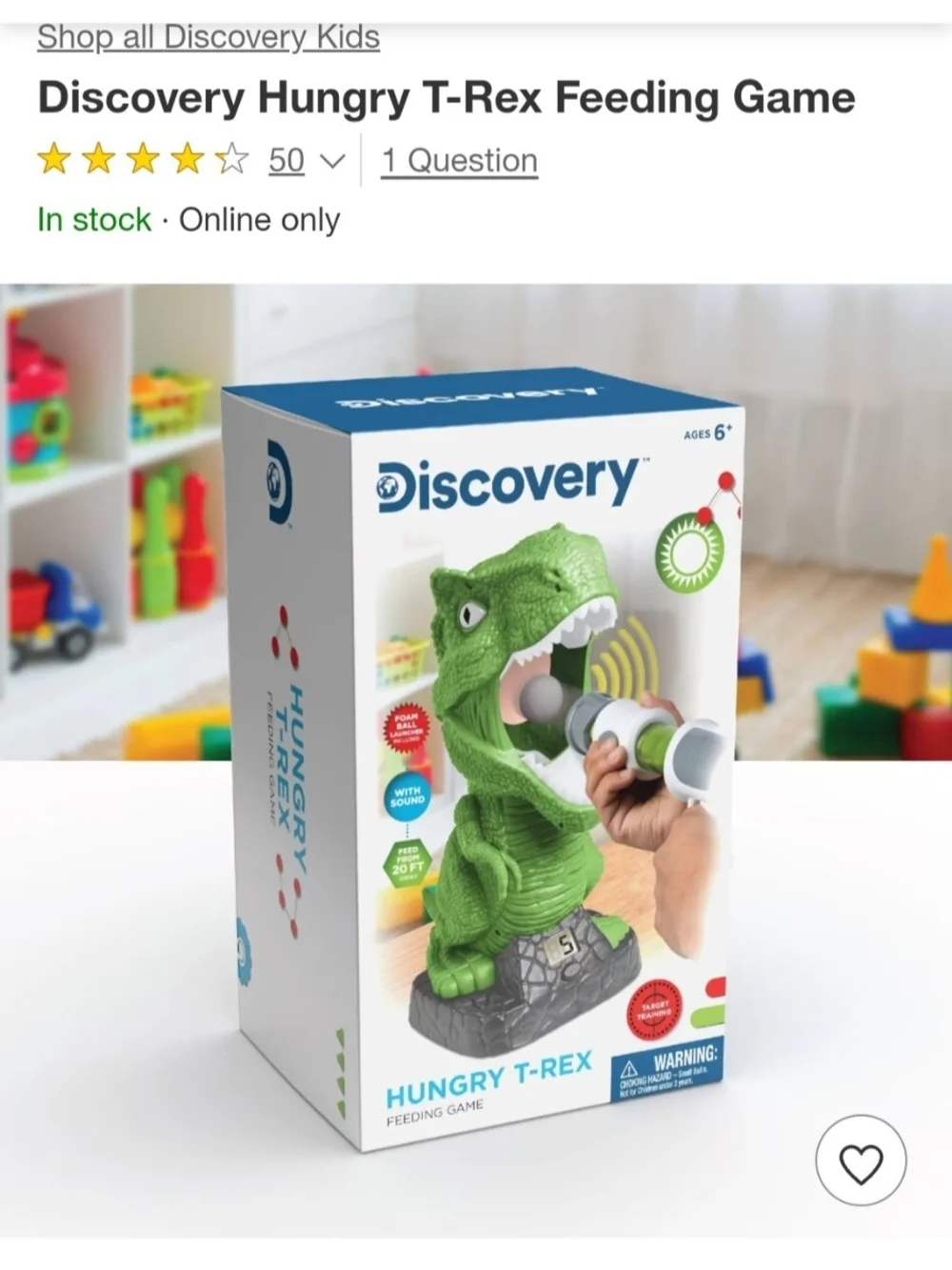Discovery Hungry T-Rex Feeding Game
